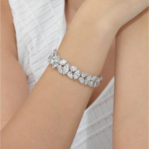 Diamond Tennis Bracelet – White Gold, 7.5-inch, 2 Carat Total Weight